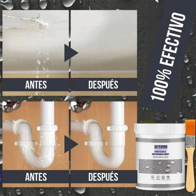 2X1 IMPERMEABILIZANTE RESISTENTE 500G + BROCHA GRATIS